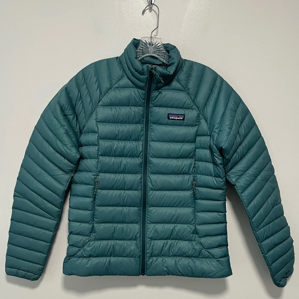 NEW Patagonia Down Sweater Full Zip Puffer Jacket Wetland Blue Women’s Small